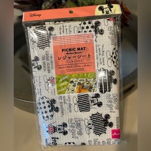 Daiso Mickey Mouse Picnic Mat - Black and White